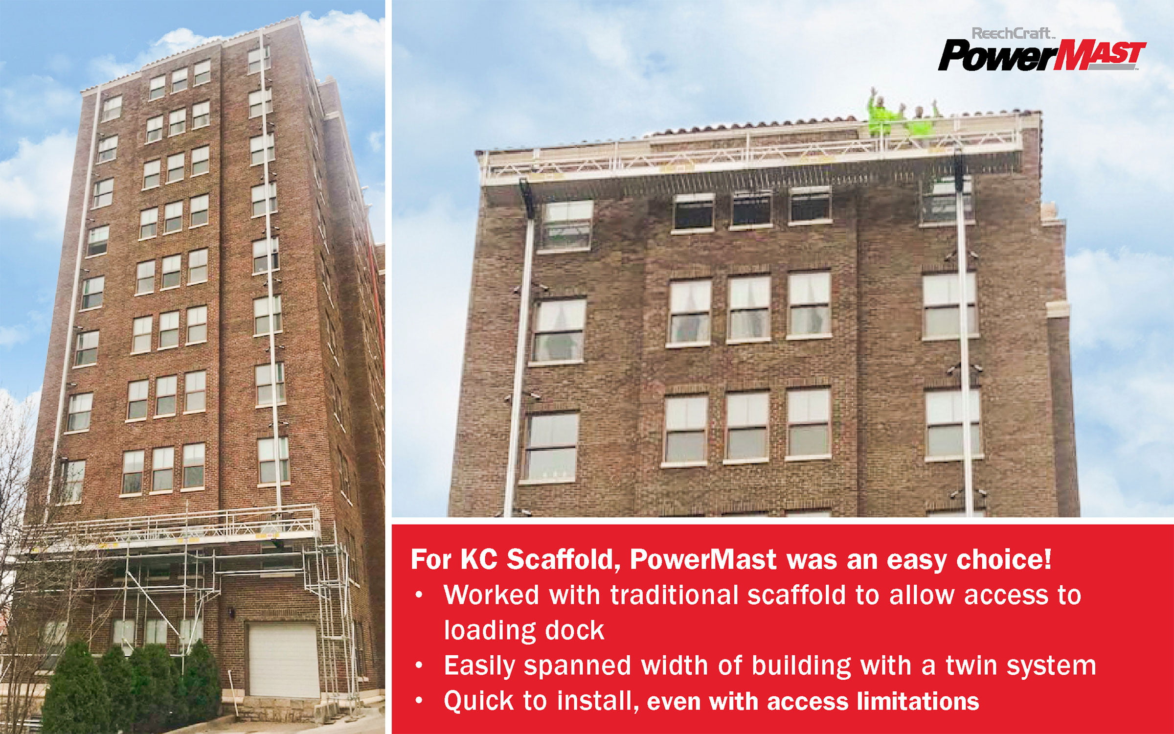 ReechCraft PowerMast Tuckpointing with PowerMast